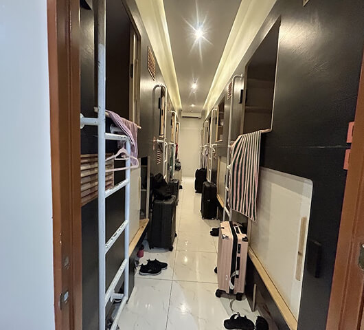 필리핀 세부 아이티파크 큐큐 qq어학원 기숙사 내부 캡슐호텔