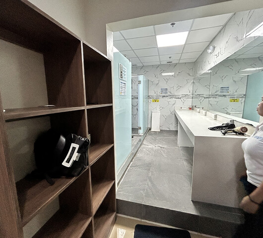 qq어학원(qq english) 막탄캠퍼스 어학연수 기숙사 샤워실