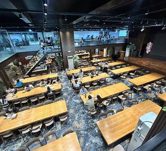 qq어학원(qq english) 막탄캠퍼스 어학연수 식당 카페테리아