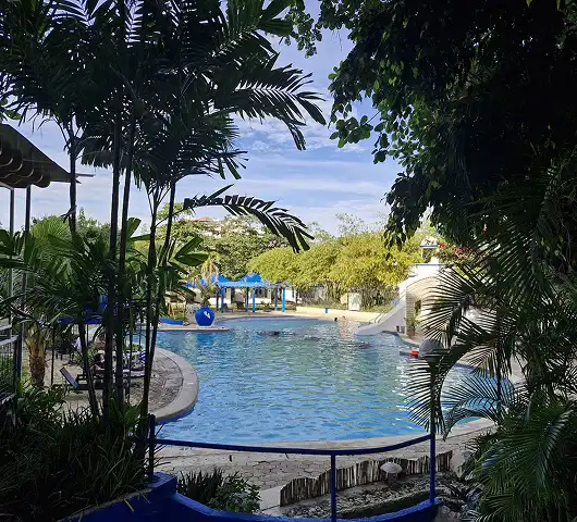 블루오션 blueocean 어학원 어학연수 가족연수 수영장 전경