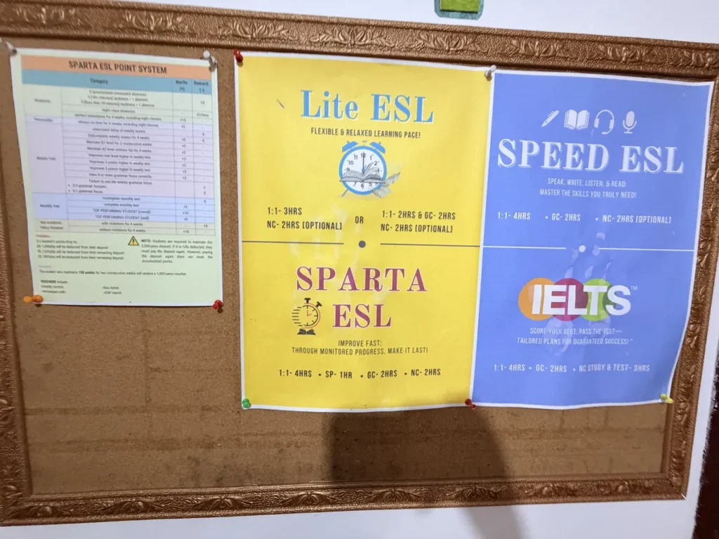 필리핀 바기오 BECI어학원 ESL 코너 코스 게시판