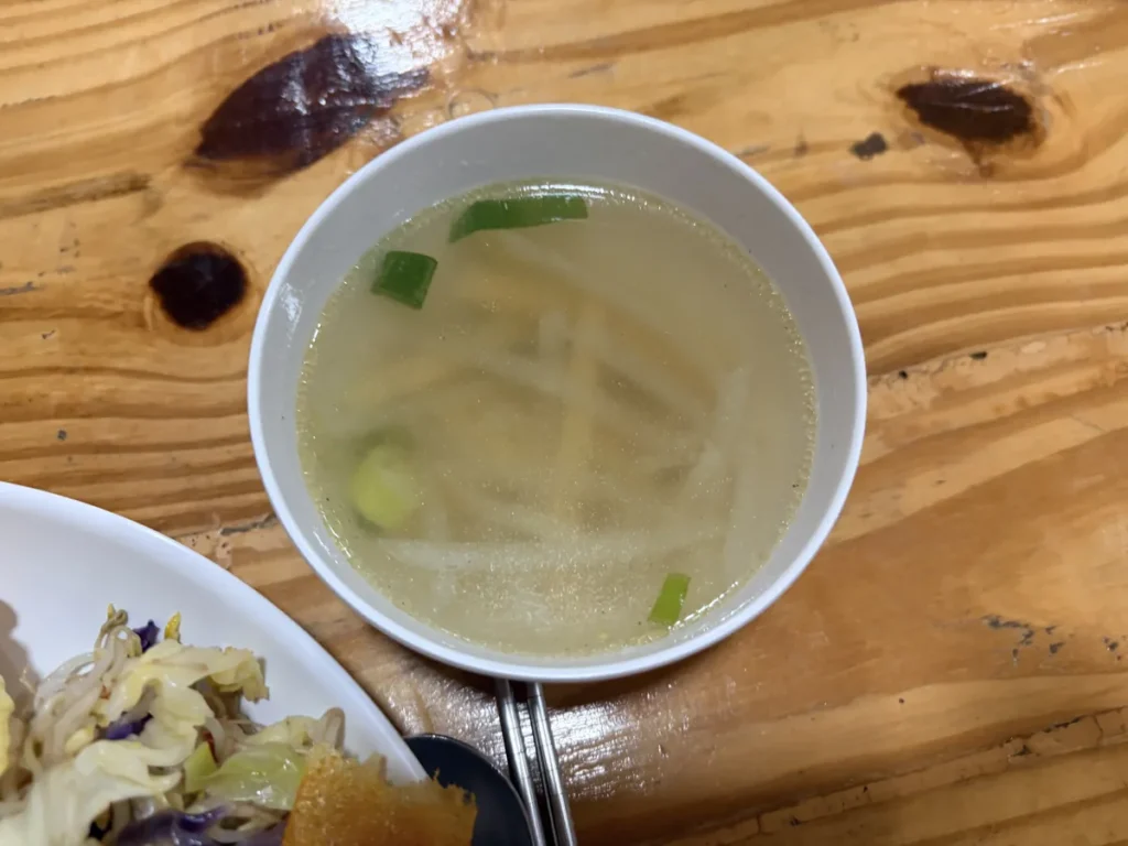필리핀 바기오 BECI어학원 식사 따뜻한 미역국 한 그릇