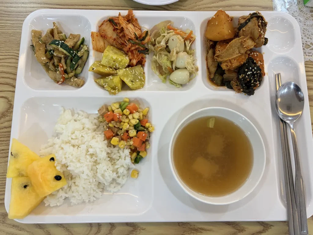 필리핀 클락 TALK어학원 한식 식판 한 상 차림