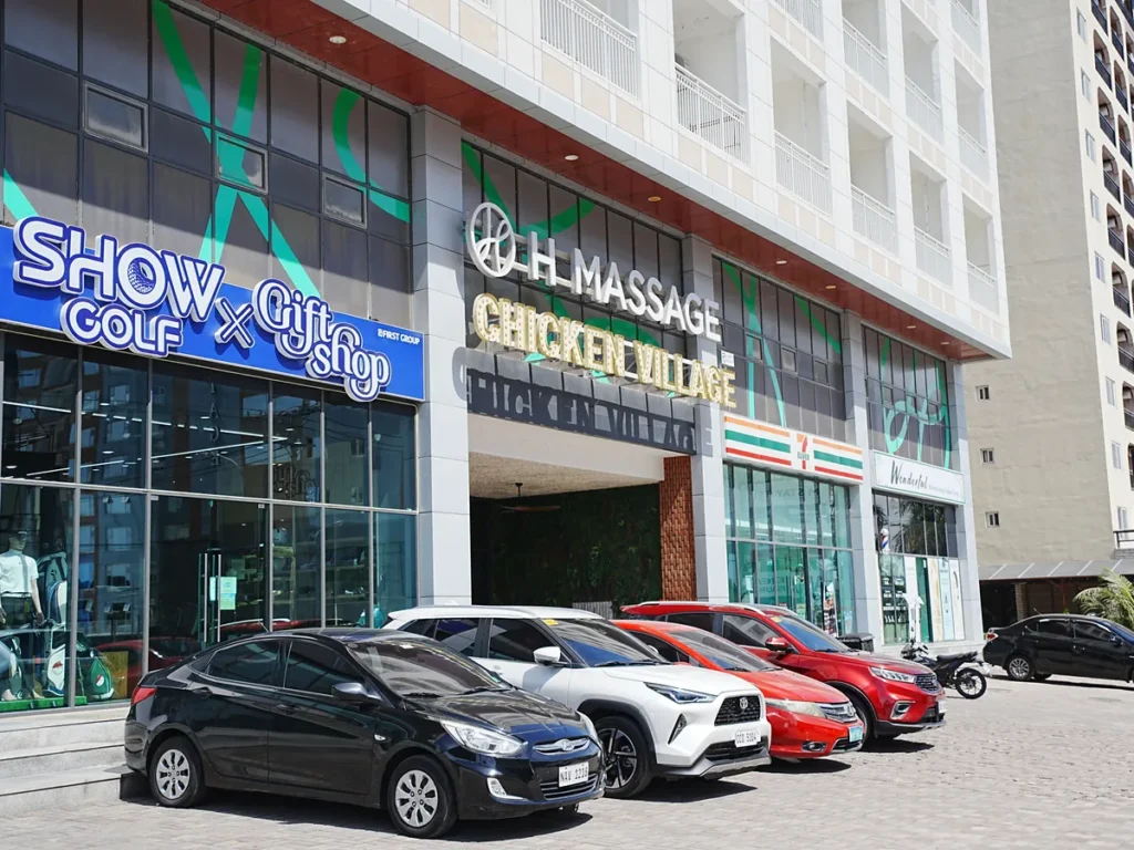 필리핀 클락 TALK어학원 주변 상점 마사지 치킨집 편의점 상가