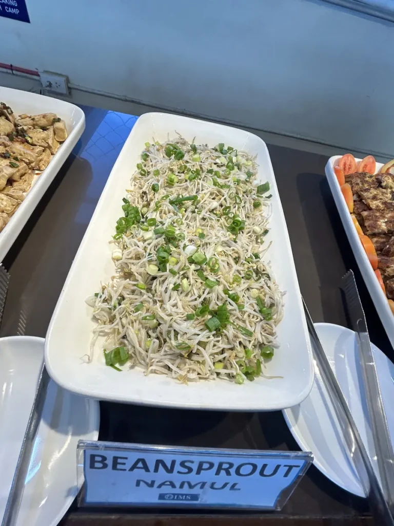 필리핀 세부 IMS어학원 식사 콩나물 무침 반찬