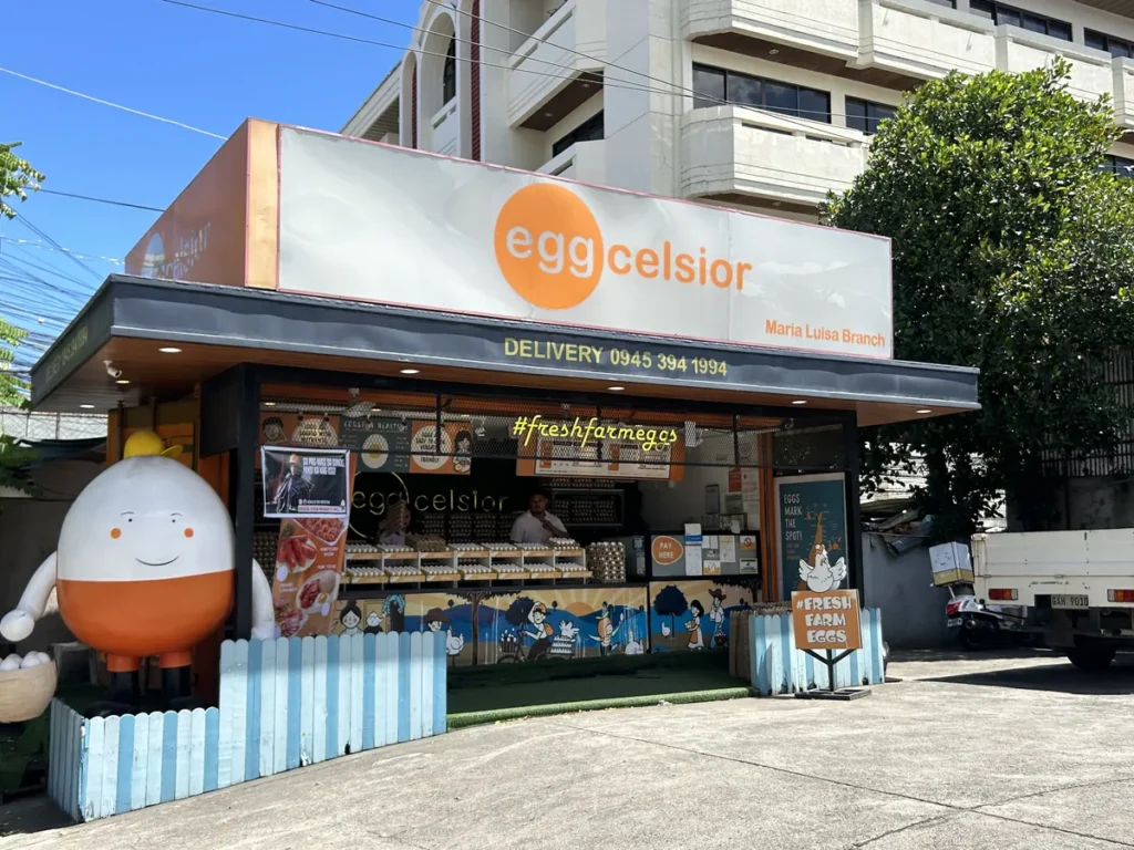 필리핀 세부 IMS어학원 주변 상권 계란 전문점 에그셀시오 매장 외관