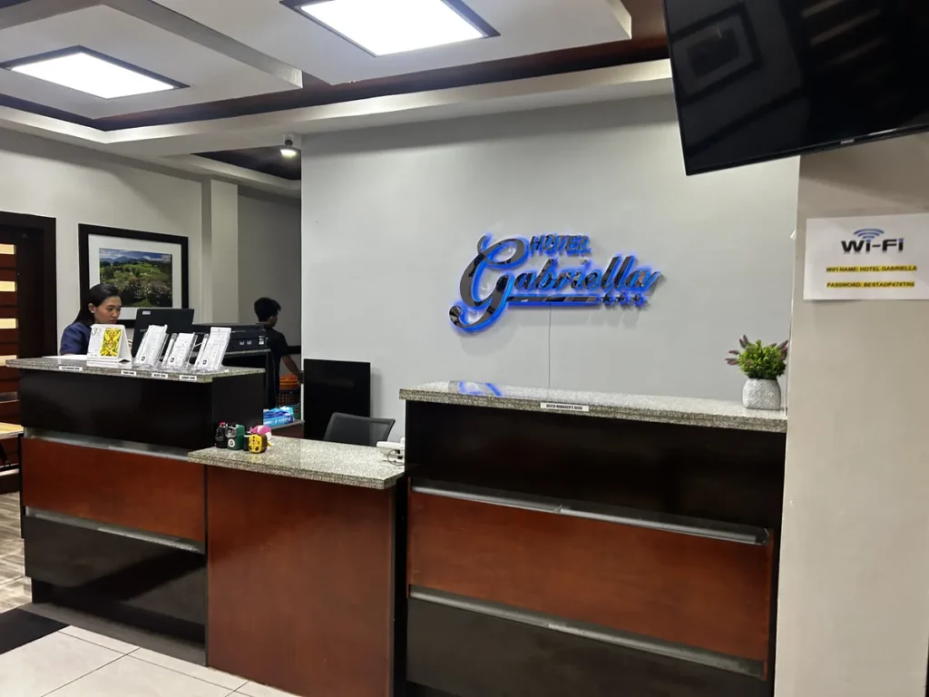필리핀 세부 BESTA어학원 와이파이 안내 프런트 데스크