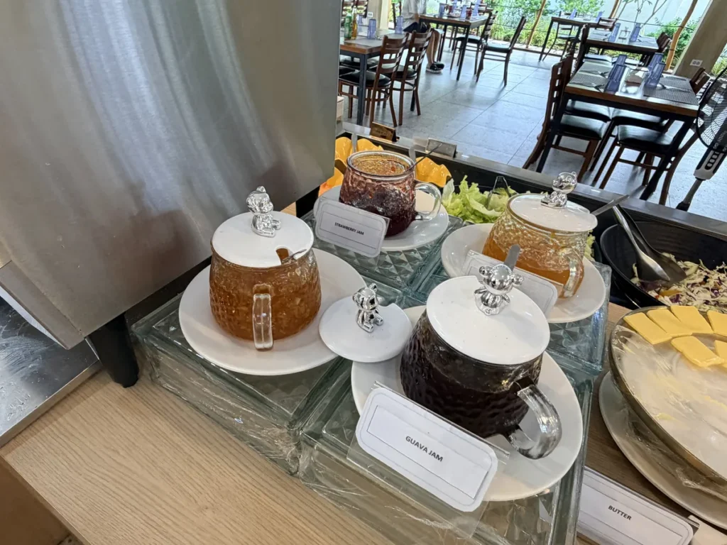 필리핀 세부 BESTA어학원 라메디 식당 잼과 버터 3종