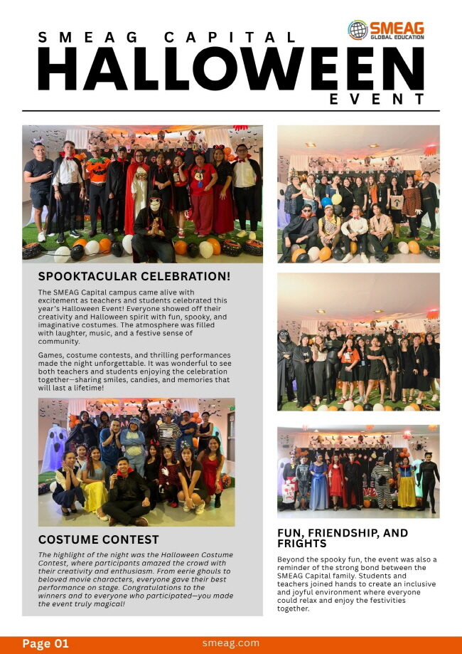 필리핀 세부 SMEAG 어학원 11월 뉴스레터2