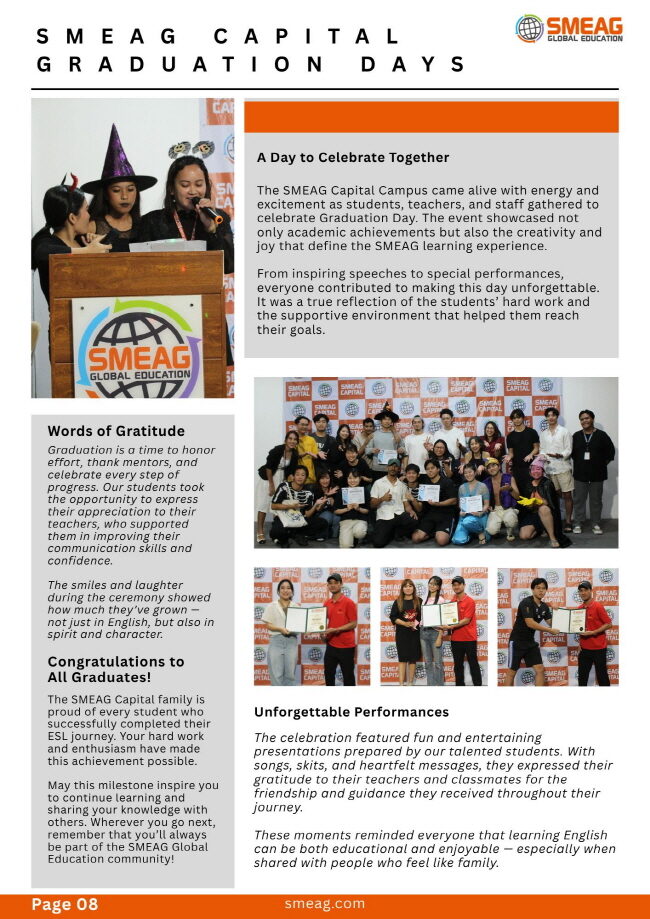 필리핀 세부 SMEAG 어학원 11월 뉴스레터9